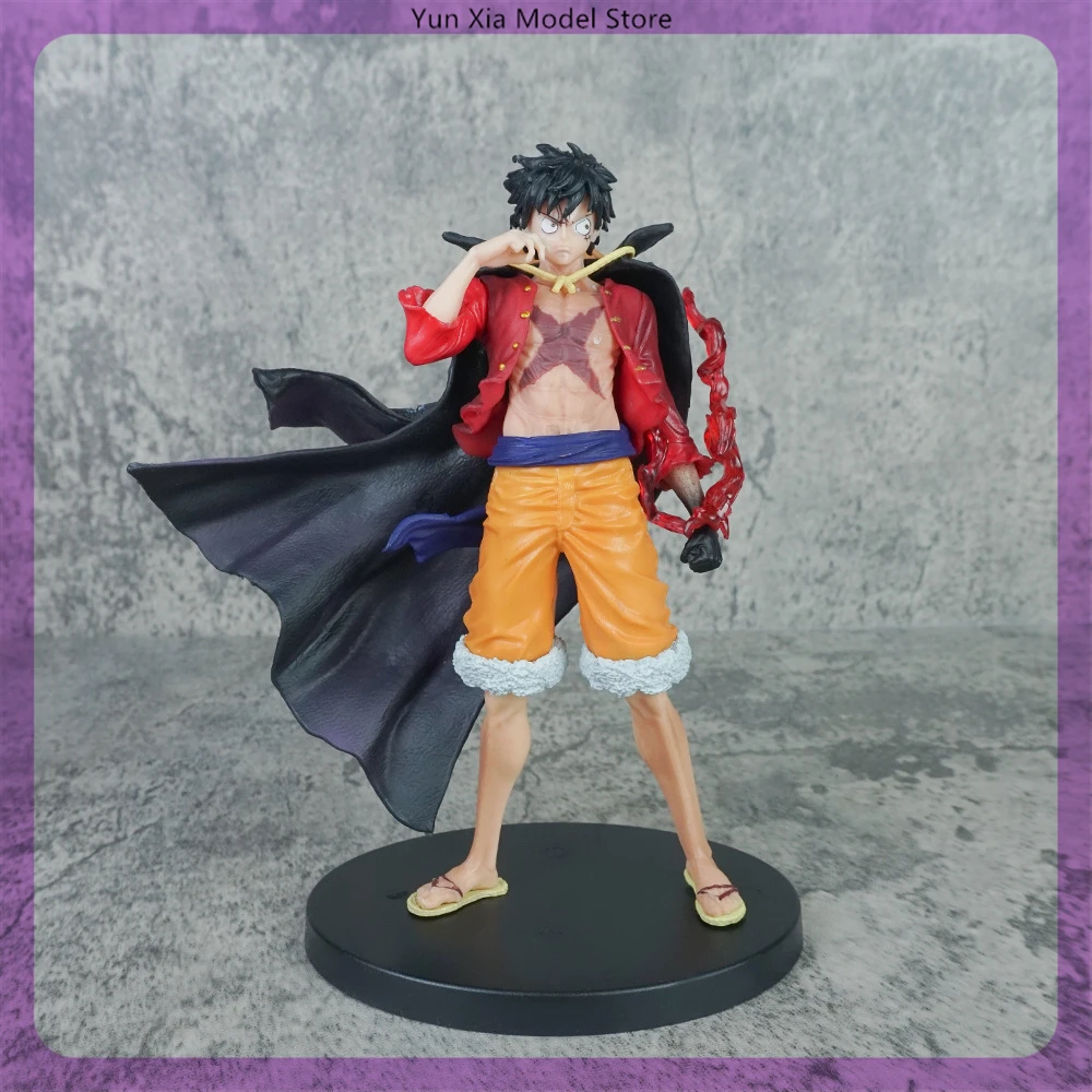 18cm One Piece Auspicious Day Luffy Standing Position Anime Figure Model Statue Collection Desktop Decoration Ornament Toys Gift