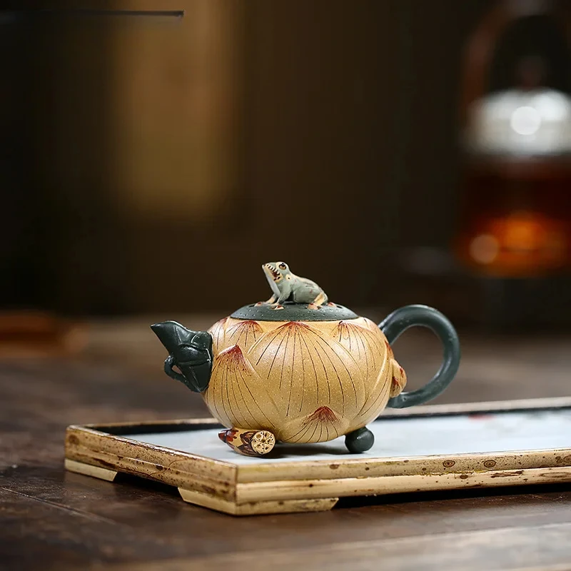 

for High Quality Yixing Purple Clay Teapot Raw Ore Section Mud Pot Handmade Household Customized Beauty Chinese Set