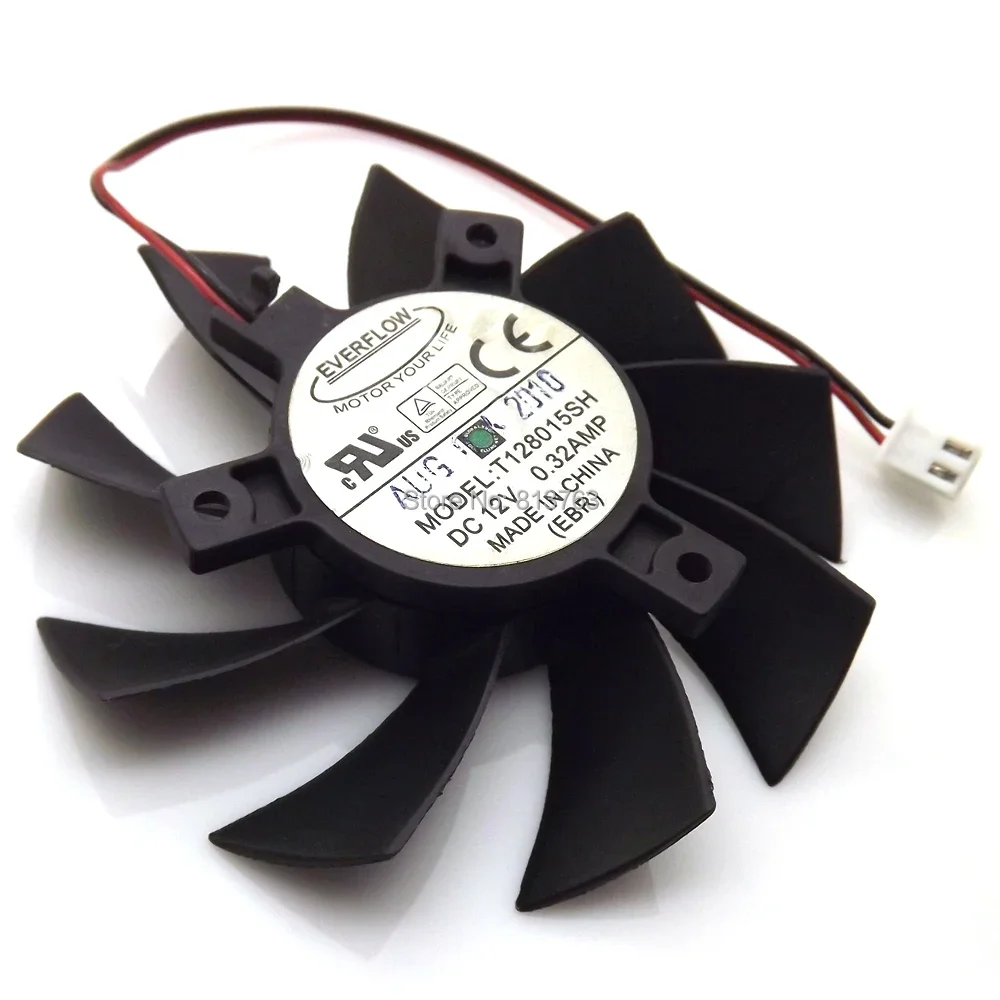 T128015SH 75mm 12V 0.32A Video Card Fan For Gigabyte GTS450 N240 N250 GTS240 250 Graphics Card Cooling Fan