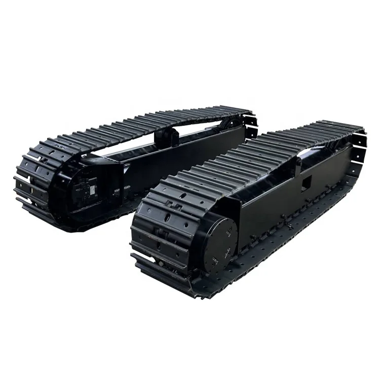 Custom Reinforced Steel Track Undercarriage Chassis, Multifunctional Crawler Base for Tractor and Loader Excavator