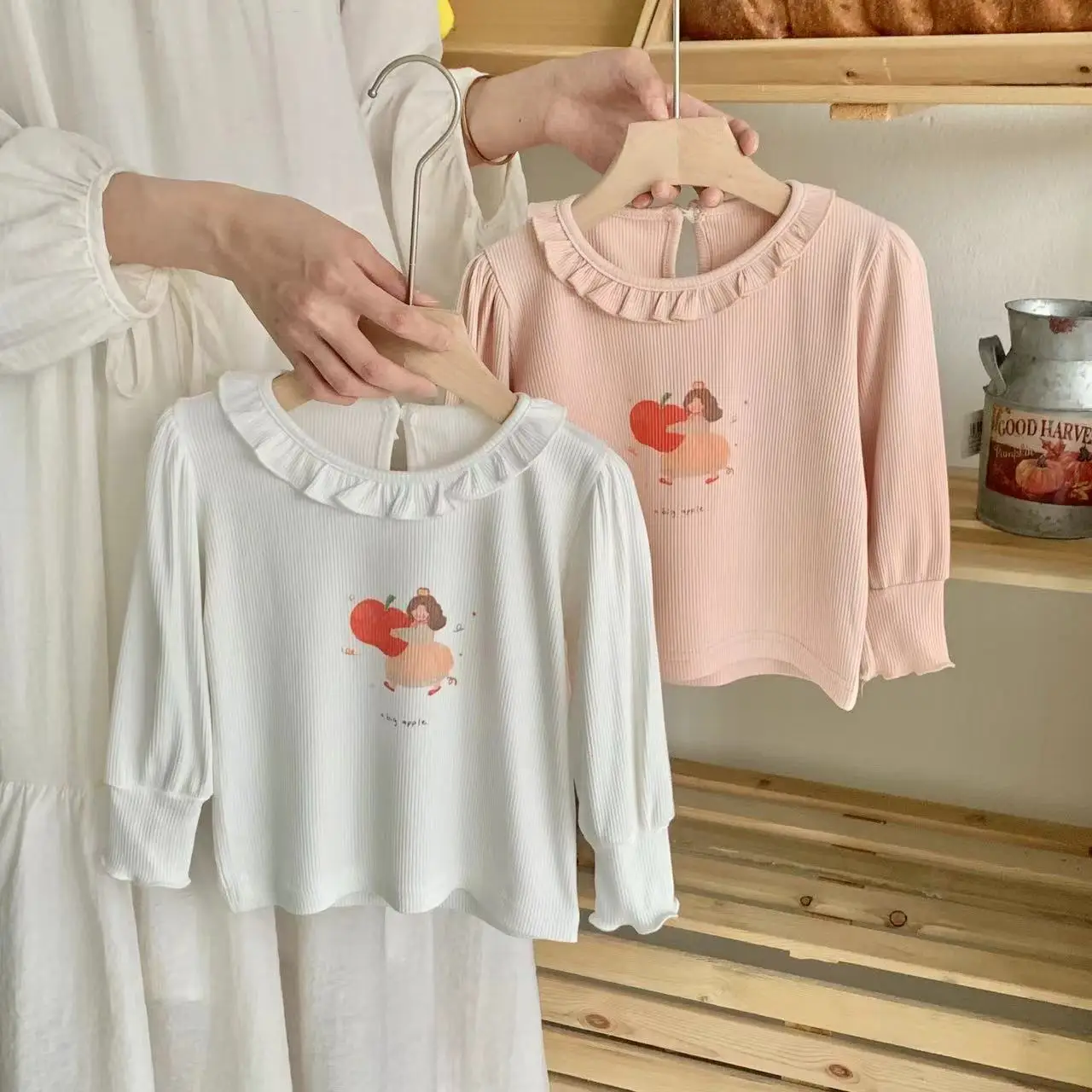 

Baby girl long-sleeved T-shirt autumn kids top princess fashionable