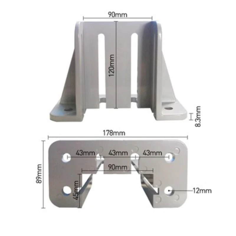 4040 Aluminum Foot Aluminum Profile Fixed Seat 8060648080 Guardrail Square Support Fence Base view 5