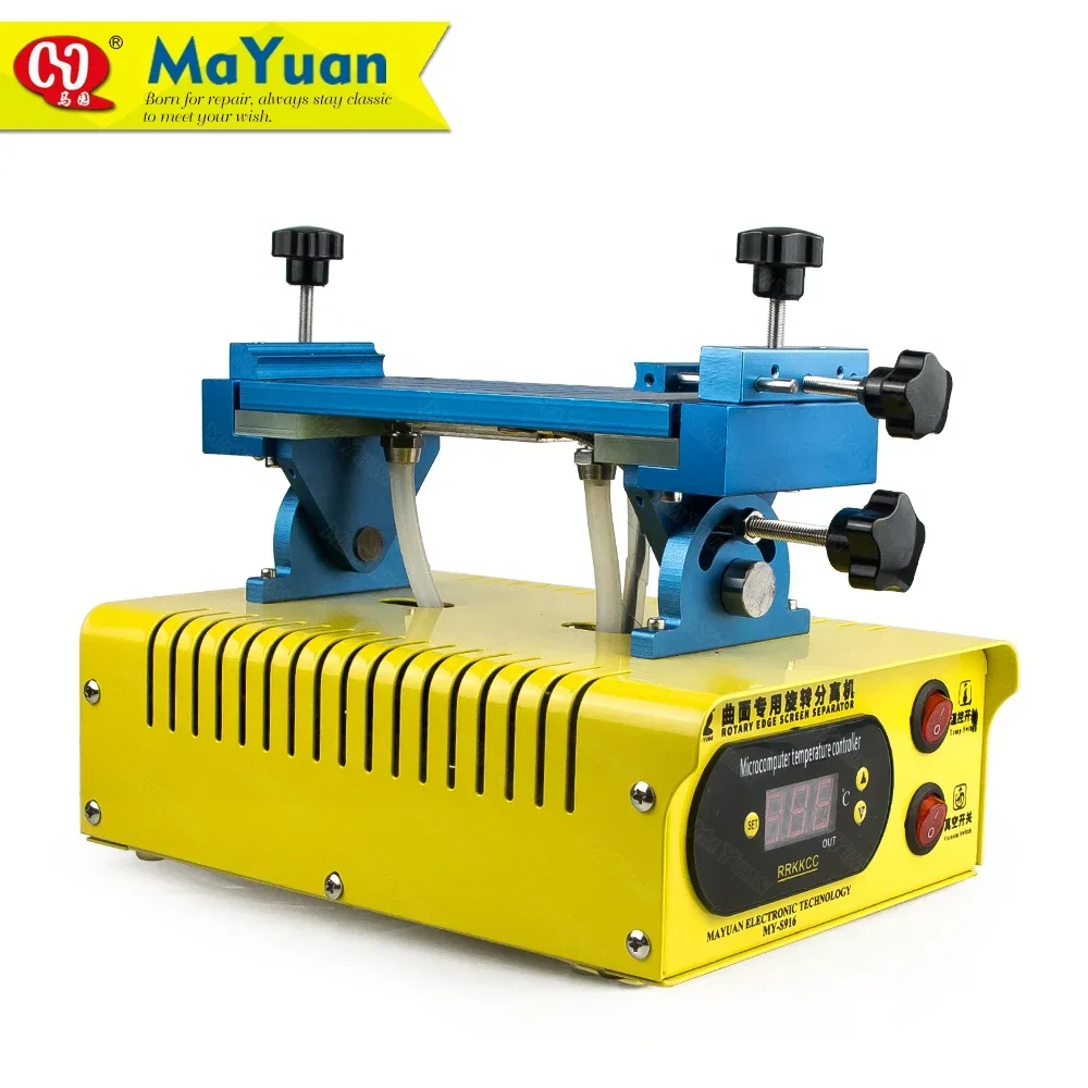 MY-S916 Rotary Heating Plate Mobile Phone LCD Screen Glass Frame Repair Separator Machine for Edge Flat Screen