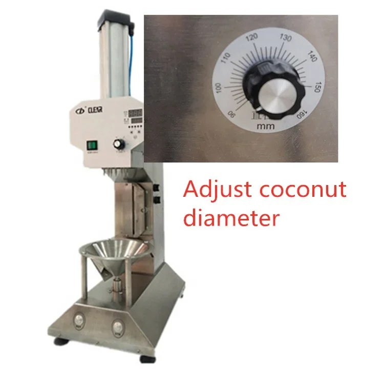 Easy operation commercial using automatic young green  coconut skin peeling machine coconut peeler