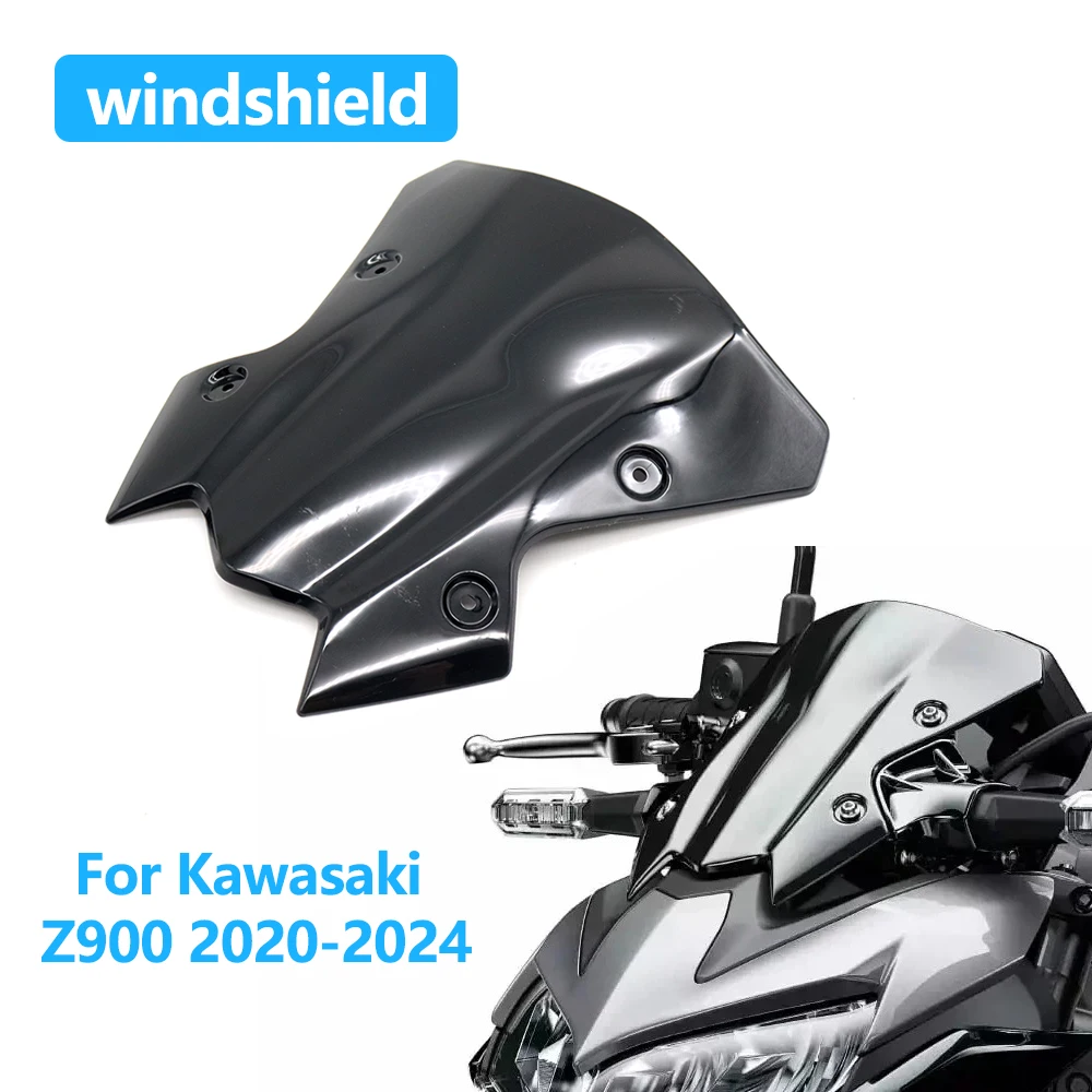Windshield For Kawasaki Z 900 Z900 Z650 2020-2023 2024 Windscreen Wind Deflectors Screen Double Bubble Motorcycle Accessories