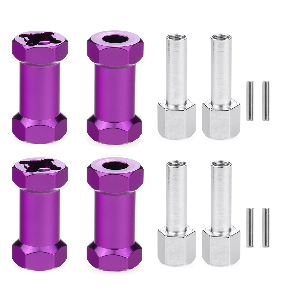 4Pcs 12mm Wheel Spacer Hex Hub Coupler Adapter 25mm Extension For 1/10 RC Crawler Scx10 D90 Components