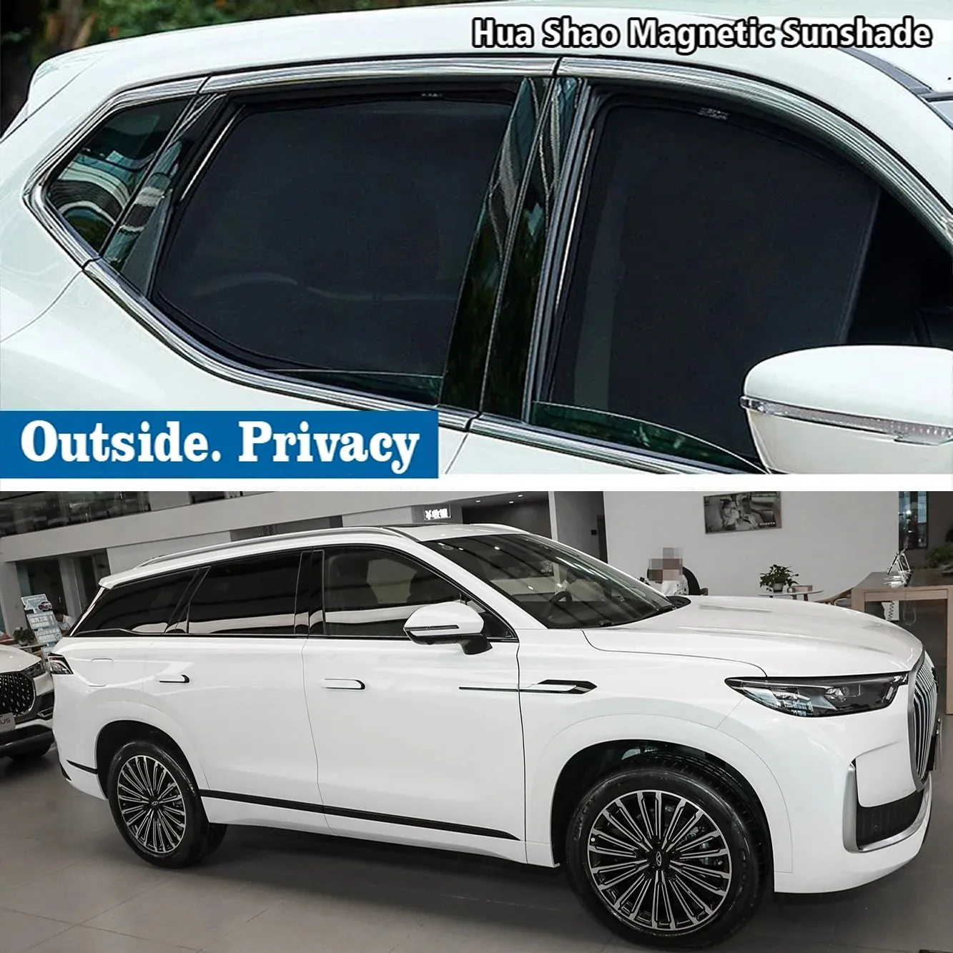 

For Chery Jaecoo 8 J8 J9 Tiggo 9 2024 2025 2026 Magnetic Car Sunshade Shield Windshield Frame Curtain Sun Shades Accessories