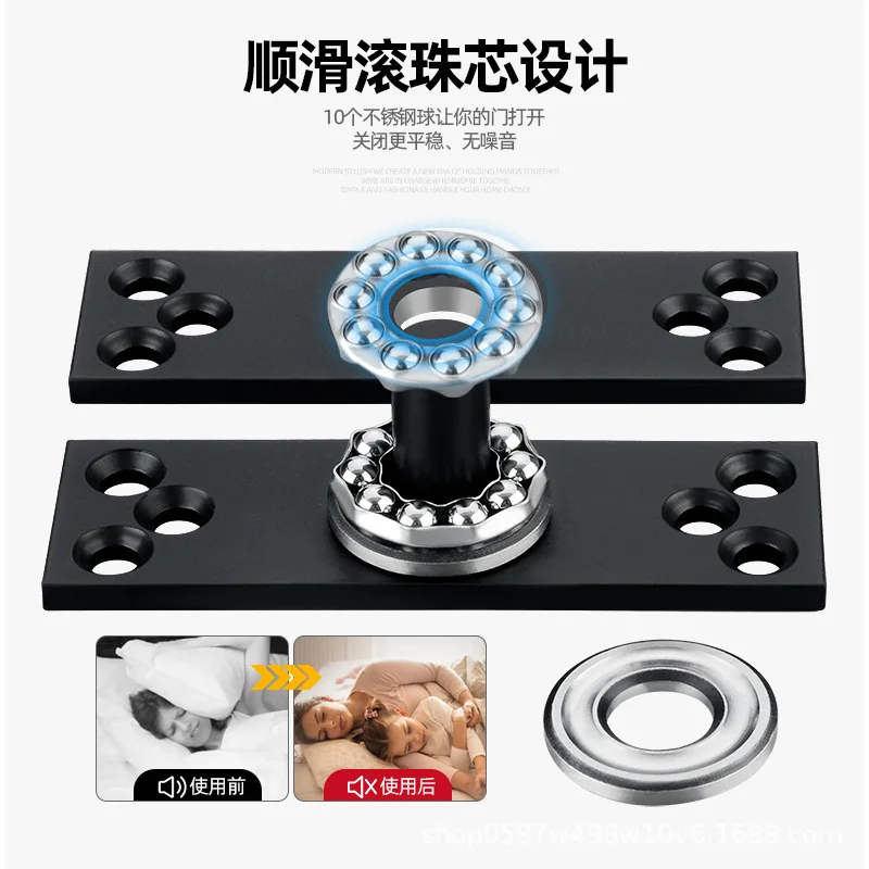 Hinge 360 Degree Rotating Door Furniture Cabinet Swivel Hidden Heavy Duty Stainless Steel Durable Long Lasting Bearings