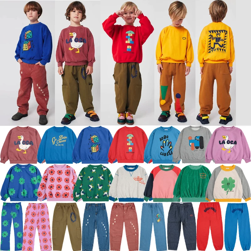 

Korean Children's Clothing Set 2025 New Autumn Boys' Velvet Hoodie Winter Girls' Casual Pants Kids Warm Fashion Set
