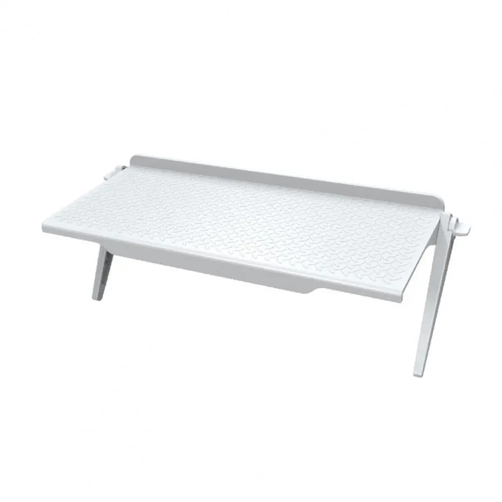 Tv Stand Adjustable Tv Storage Rack Strong Load-bearing Monitor Screen Stand Simple Installation 2-leg Organizer for Desk
