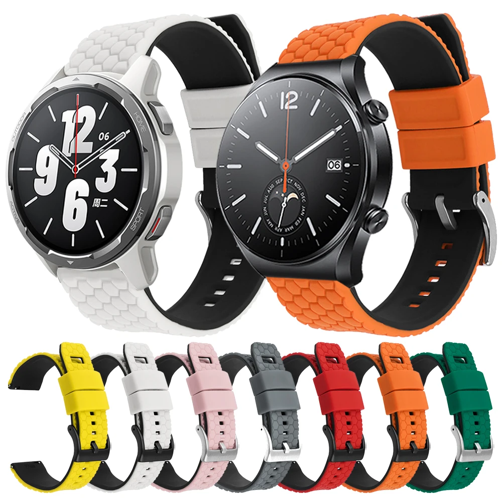 Watchband For Xiaomi Watch S1 Active/Mi Watch color 2 Smartwatch Band Bracelet For Xiaomi Watch Global Version Silicone Strap