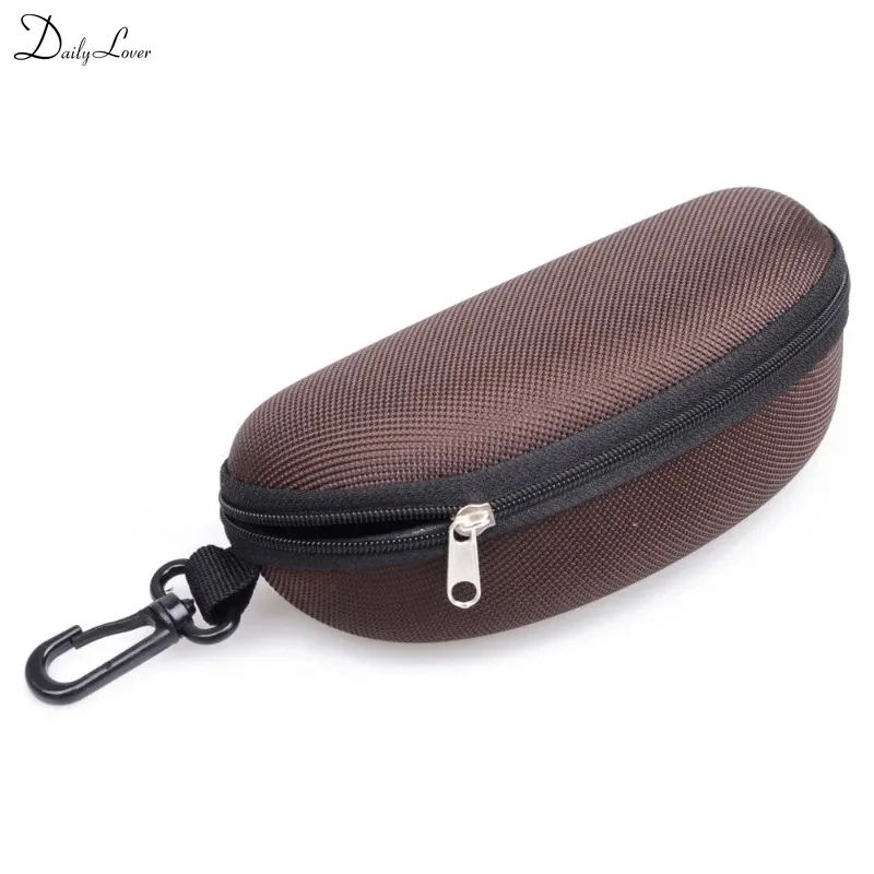 Portable Zipper Sunglasses Case Hard EVA Eyeglasses Box with Hook Glasses Compressive Protector Oxford Cloth Eyewear Storage Box