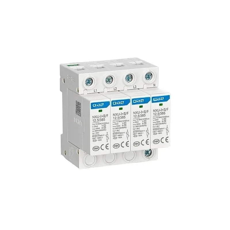 Electronic SPD 275V/385V 25KA 50KA Surge Protection Device 3P+3P+N for Solar Systems Cgc Surge Protective Device