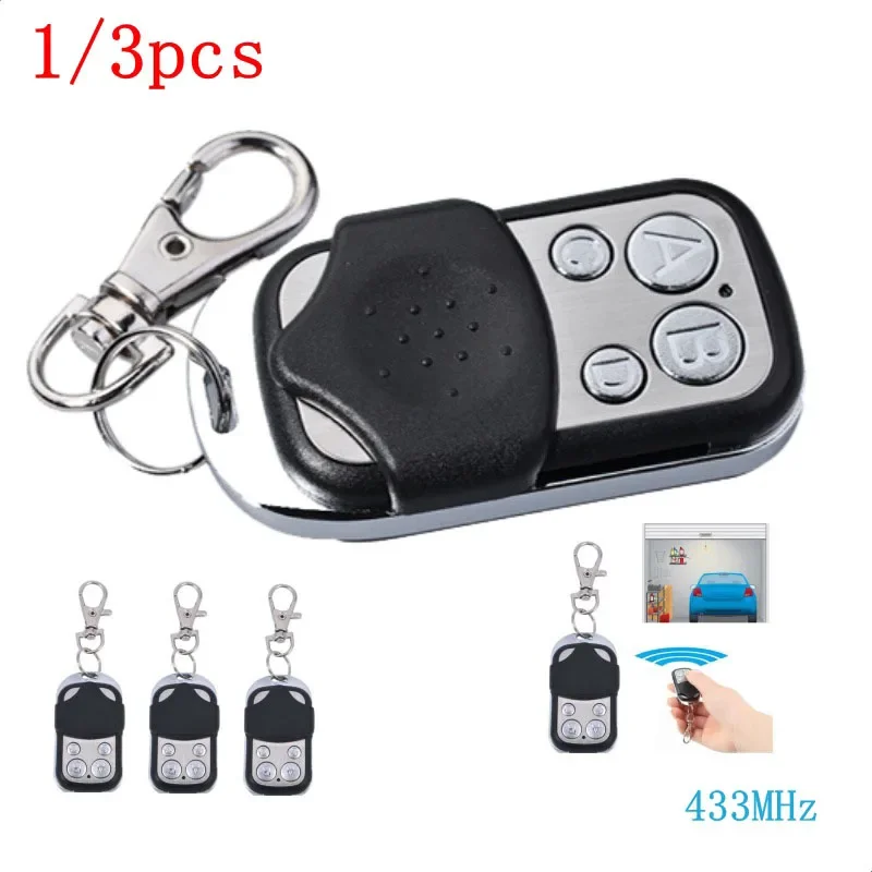 

1PC 2PCS/3PCS Wireless RF Remote Control 433MHz Electric Gate Garage Door Remote Control Key Fob Duplicator Controller