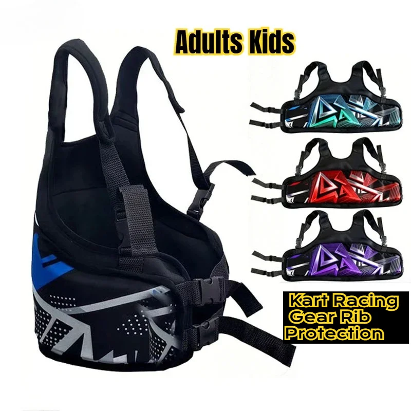 

Adult Children Kart Racing Gear Rib Protection Entertainment Riding Equipment Adjustable Safety Gear Karting Club Equipment