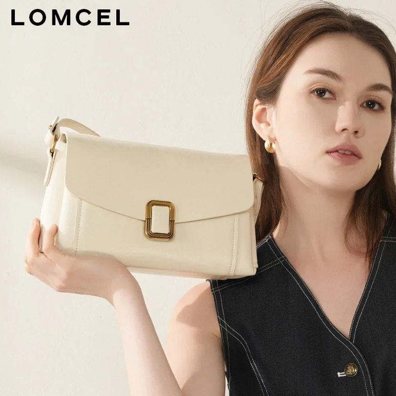 LOMCEL 50Marrad's new leather handbag for women, a small and exclusive high-end single shoulder crossbody bag suitable for women