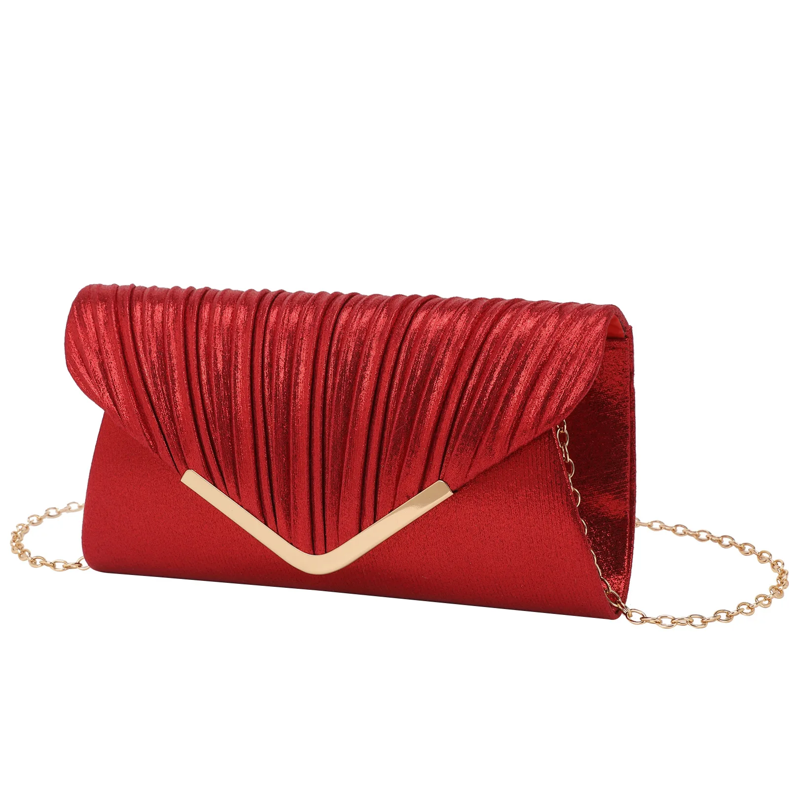 

Ladies Evening Clutch Bag Premium Party Large Capacity Folded Shoulder Crossbody Dinner Women's Bag Trendy Glitter Material Tote