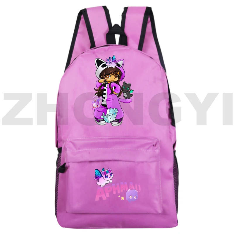 

Новый рюкзак Aphmau как кошка, рюкзак, школьные сумки, Мультяшные рюкзаки для девочек-подростков, сумки для книг с аниме, ранец в стиле Харадзюку