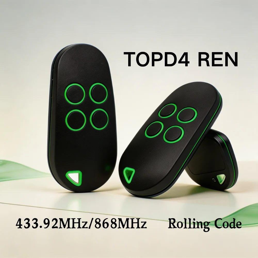 1-10PCS CAME TOPD4 REN 806TS-0290 Garage Door Remote Control 433.92 - 868.35MHz Dual Frequency Handheld Transmitter Opener