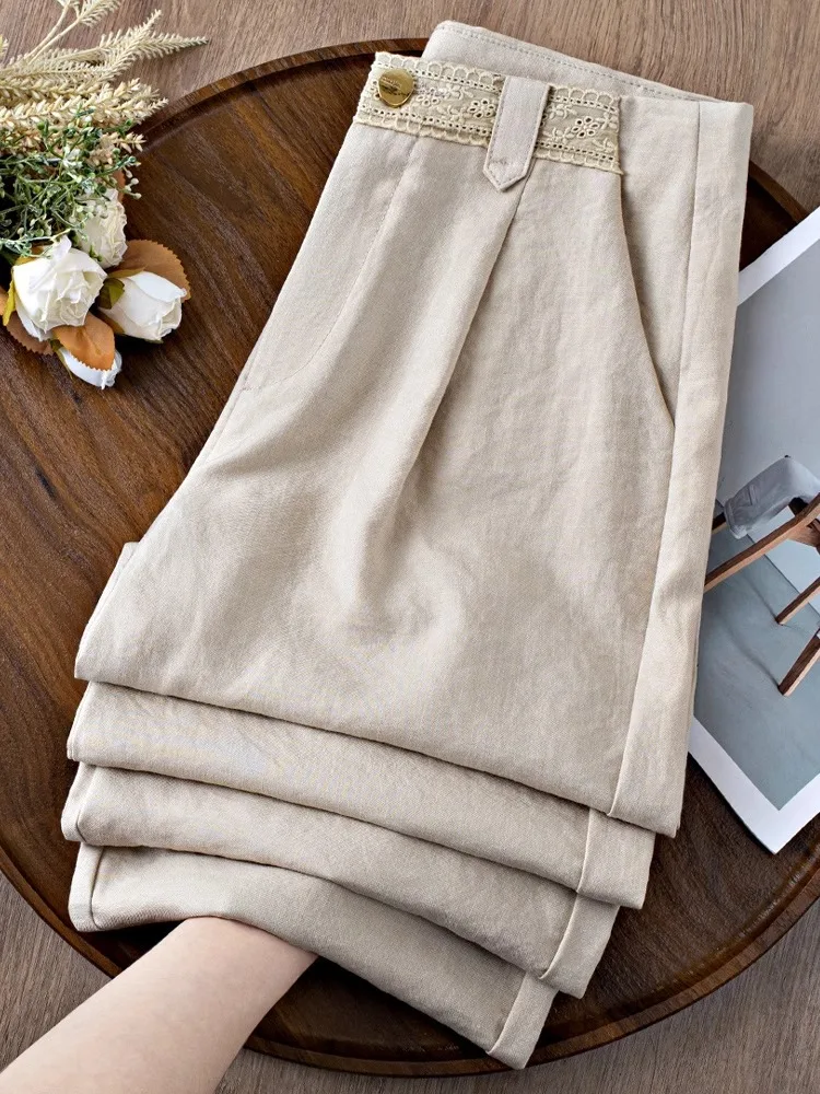 

High-End Cool Pants for Women, Summer Thin High-Waist Loose Draped Yamamoto Pants, Casual Straight-Leg Pants