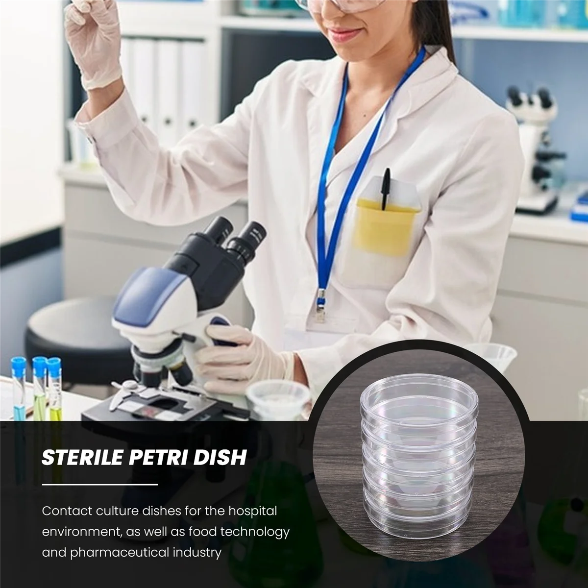 

Y03A 10 шт. стерильные с крышками для бактериальной лабораторной пластины 55 мм x 15 мм