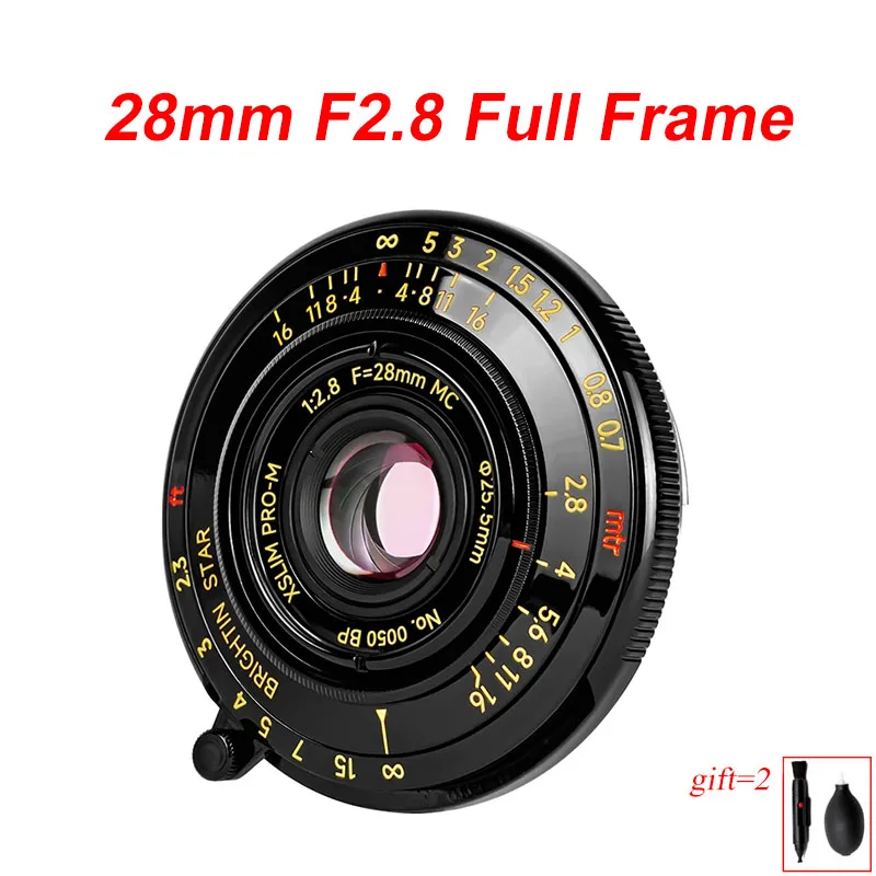 Brightin Star 28mm F2.8 Full Frame Mirrorless Camera Portrait Lens Leica M Bayonet for Leica M Camera