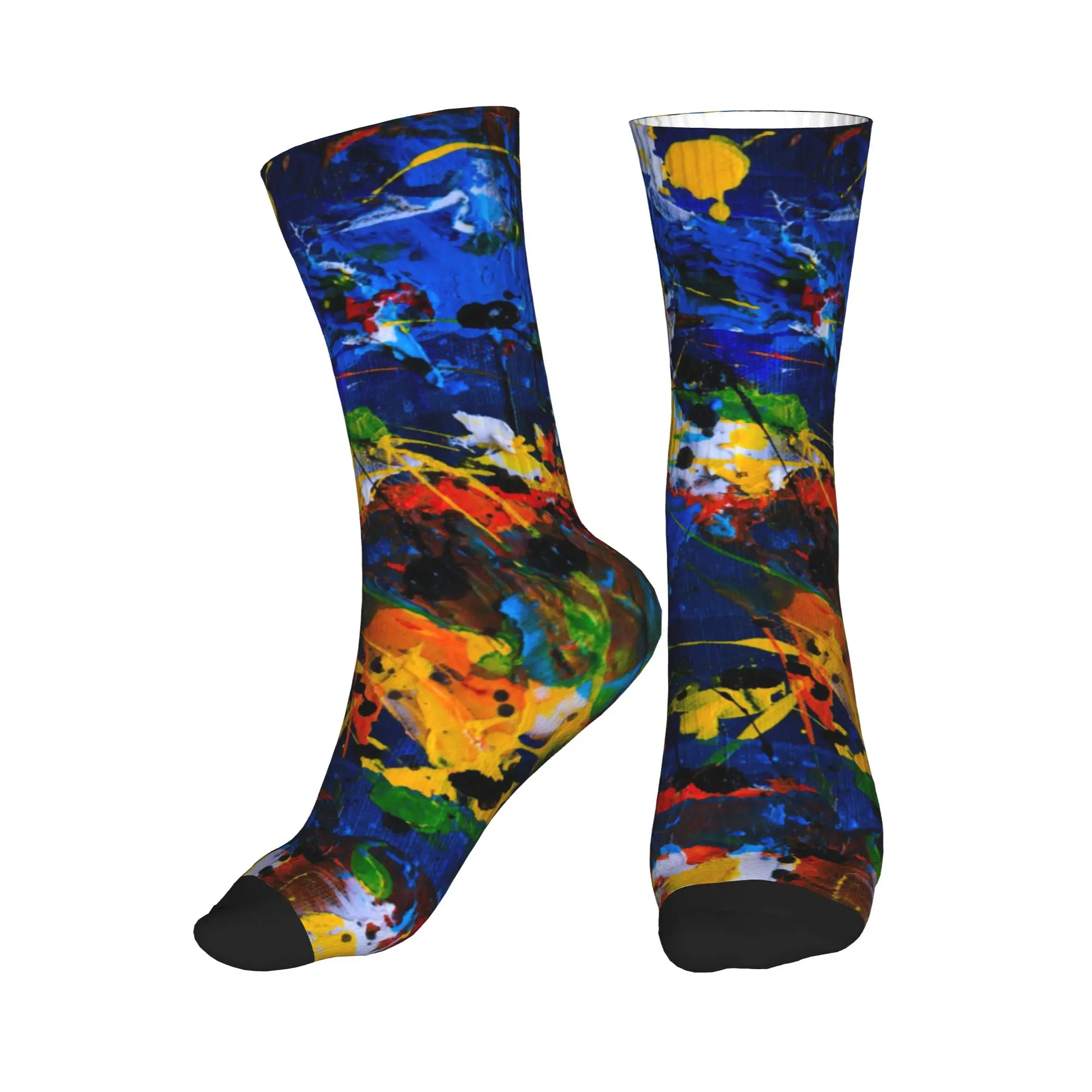 

Colorful Camouflage Abstract Graffiti Art Men Women Crew Socks Unisex Funny 3D Print Dress Socks