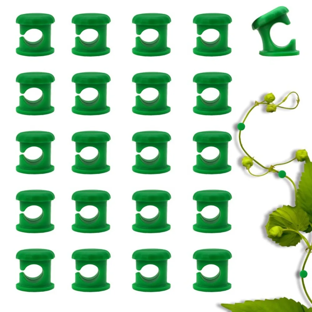 

20Pcs Wall Fixture Plant Climbing Clips Self-Adhesive Fastener Rattan Clamp Fixator Reusable Silicone Climbing Plant Clamp