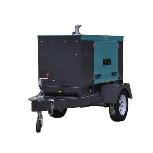 Movable Portable generator silent  generator 20/30/40kw EPA with trailer for load shedding hours