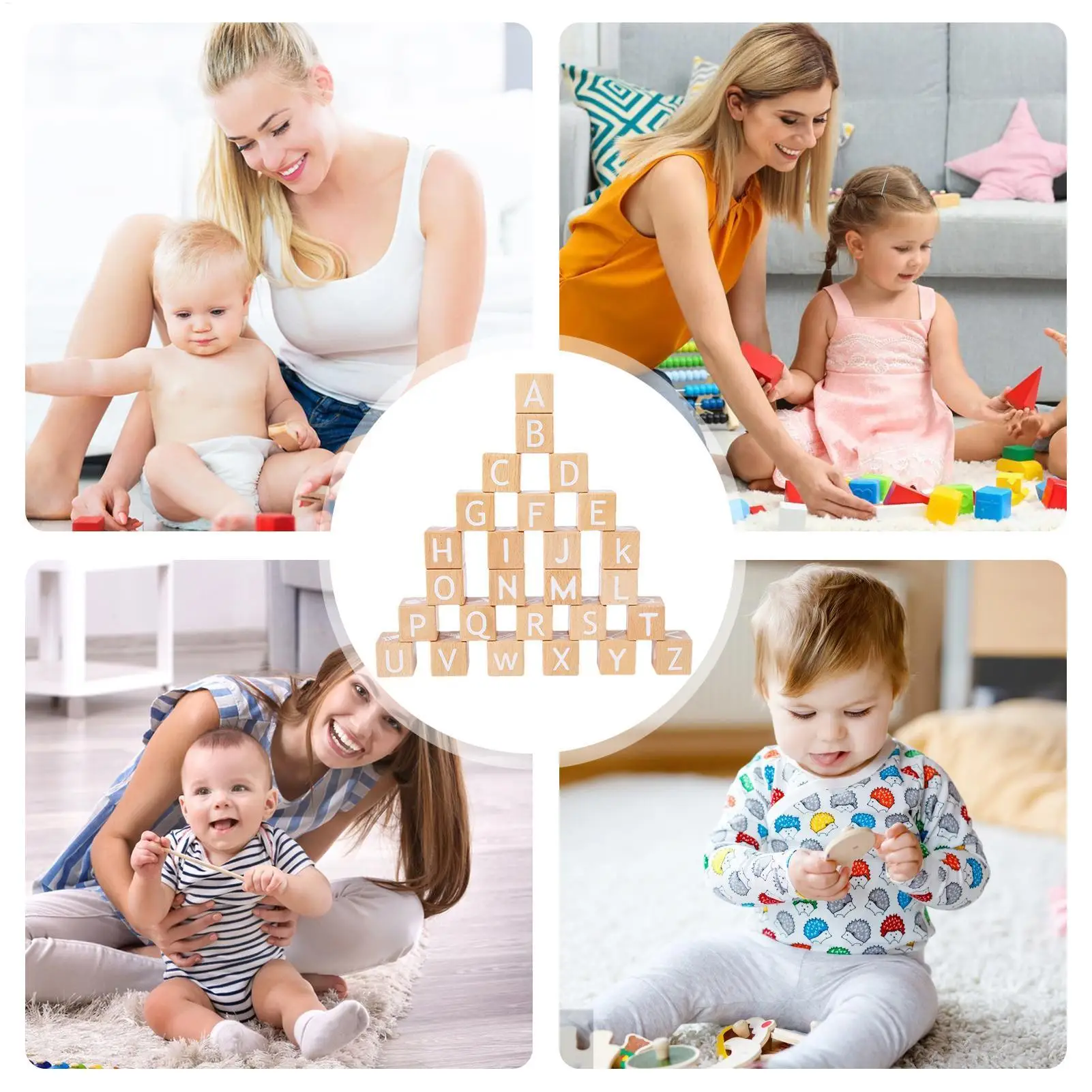 Letter Blocks For Kids Learning Educational Game Letter Building Blocks For Family Classroom Home Daily Learning Development