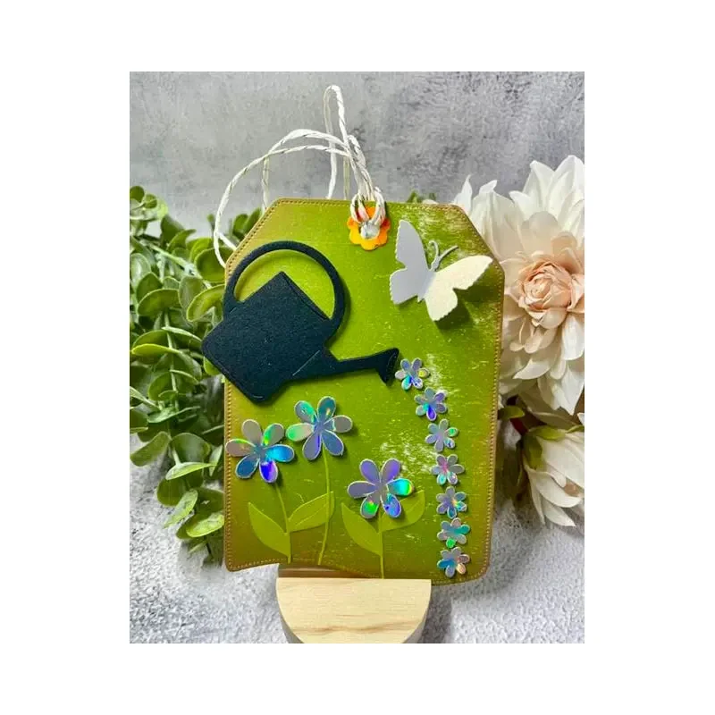 Watering Kettle Has Many Holes in the Spout Cutting Dies Scrapbook Diary Decoration Stencil Embossing Template DIY Greeting Card