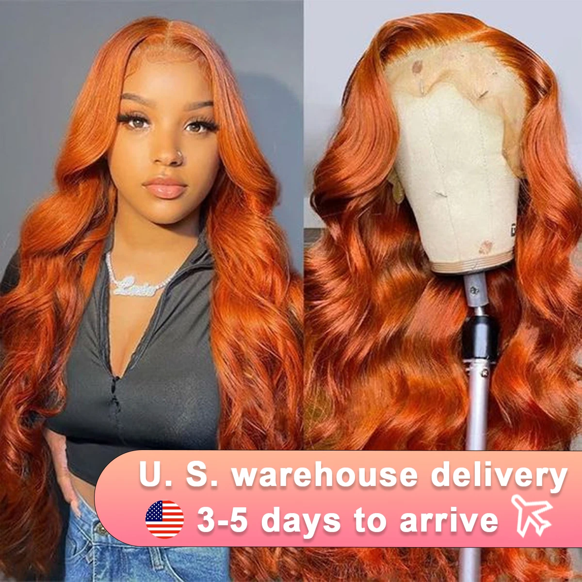 Ginger Orange Water Wave #350 Colored 13x6 13x4 Transparent Lace Front Wig Human Hair for Women Deep Curly Wigs Pre Plucked