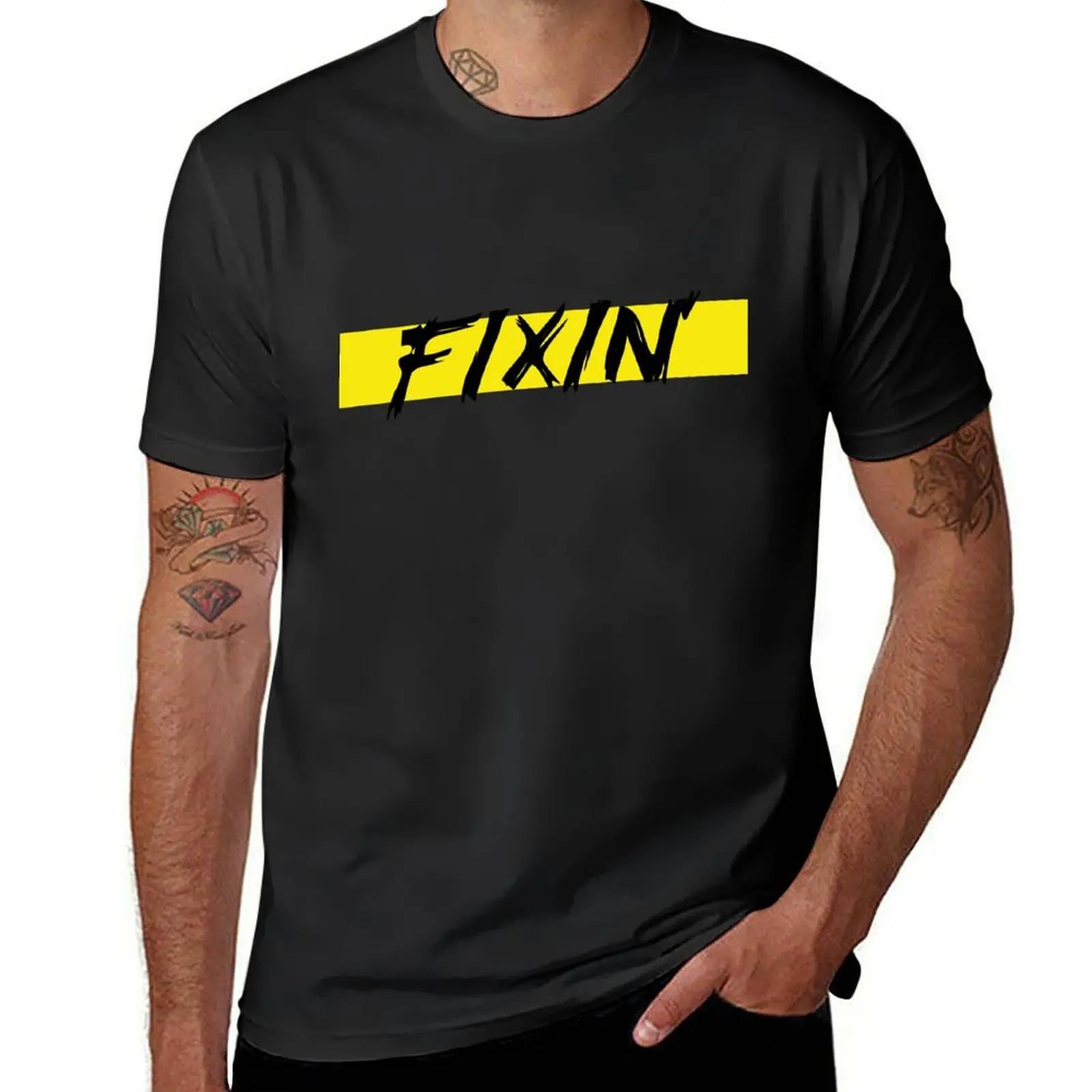

Fixin'. Just Fixin' T-Shirt Clothing quick drying summer 2025 mens funny t shirts