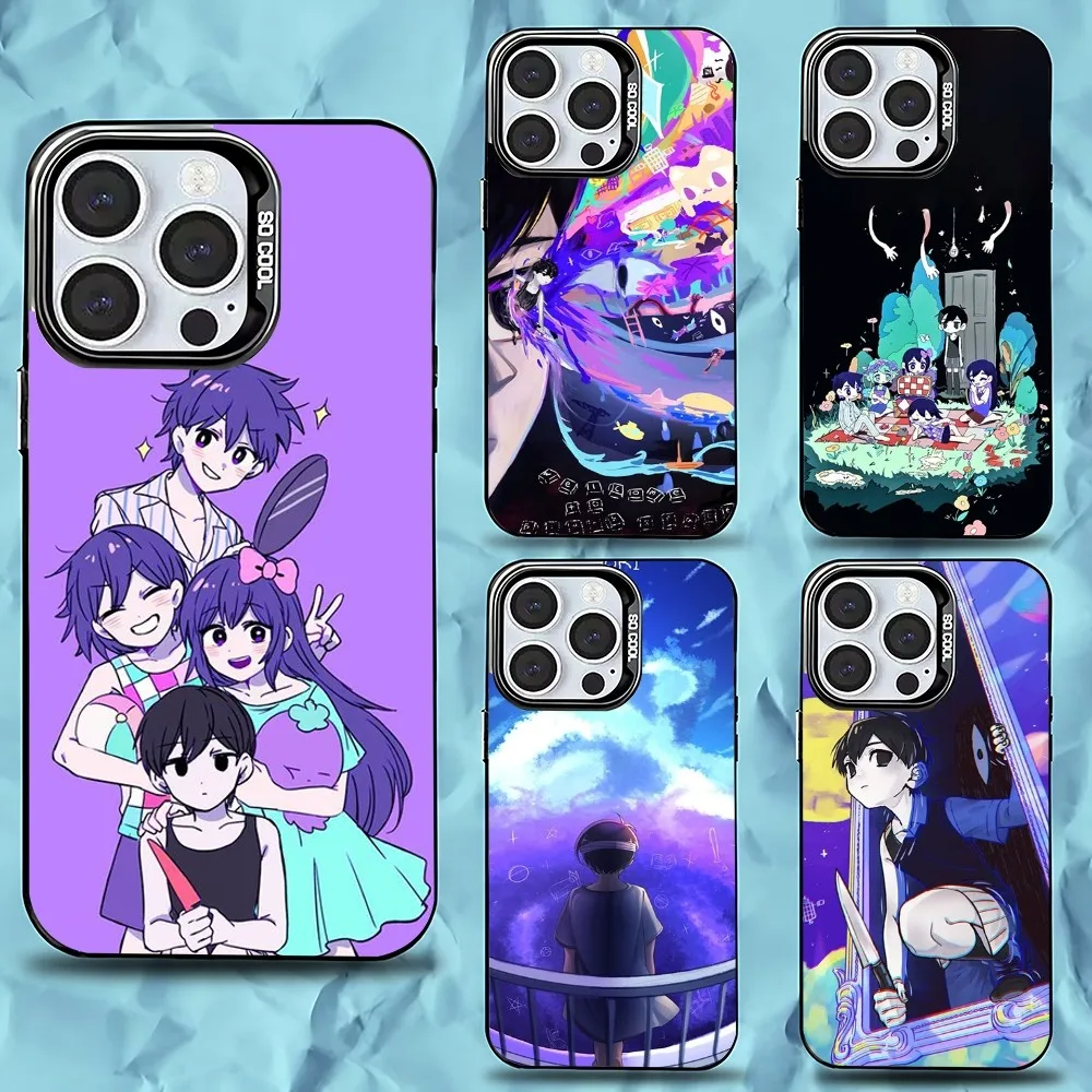 

O-Omori Game Phone Case For iPhone 16,15,14,13,12,11,Pro,Max,Plus,Mini,XS,SE Anti Fall Black Matte Hard Bumper
