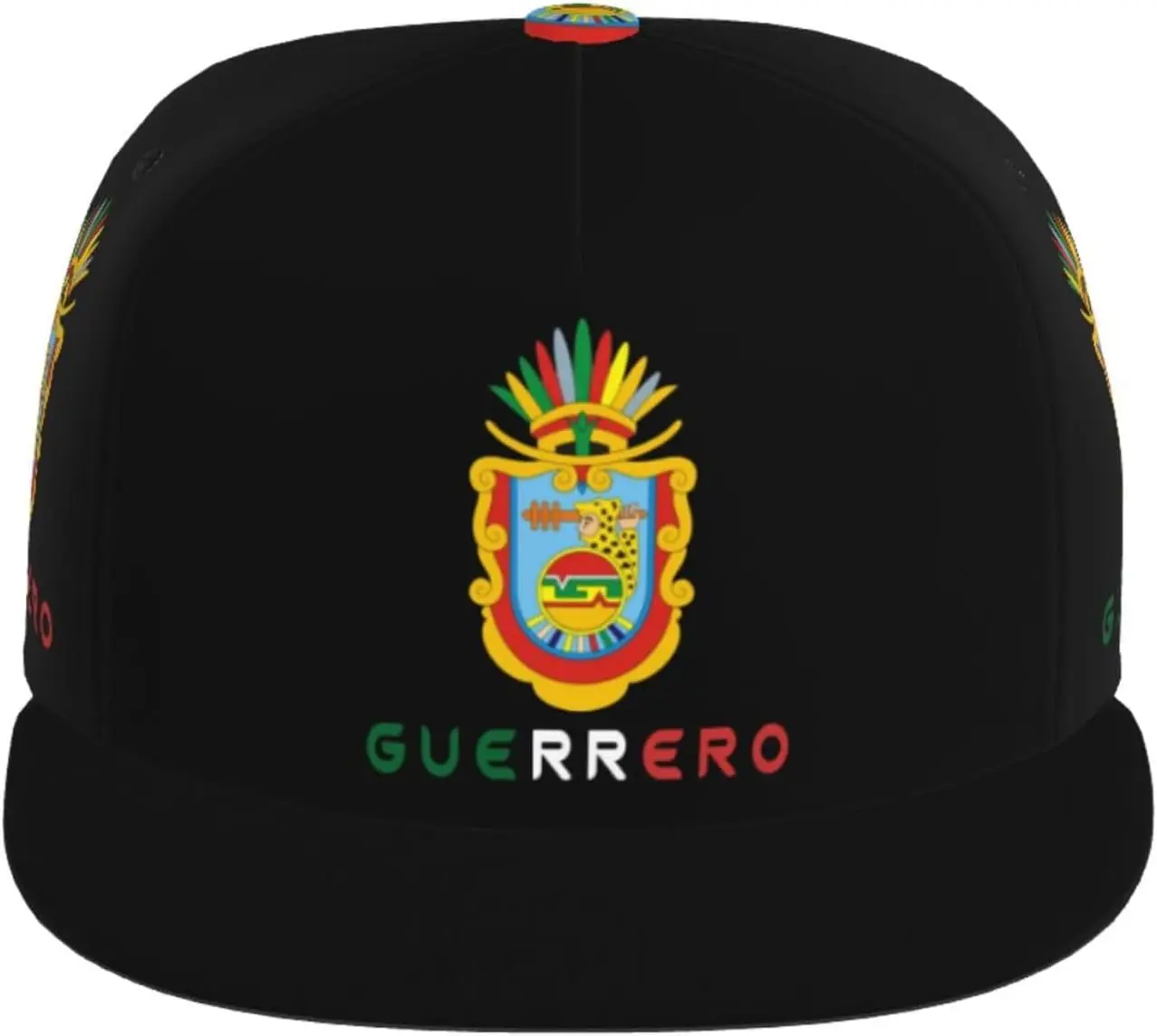 Flaga stanu Unisex z nadrukiem 3D klasyczna czapka z daszkiem Snapback z płaskim daszkiem czapki hip-hopowe mody Guerrero Mexico