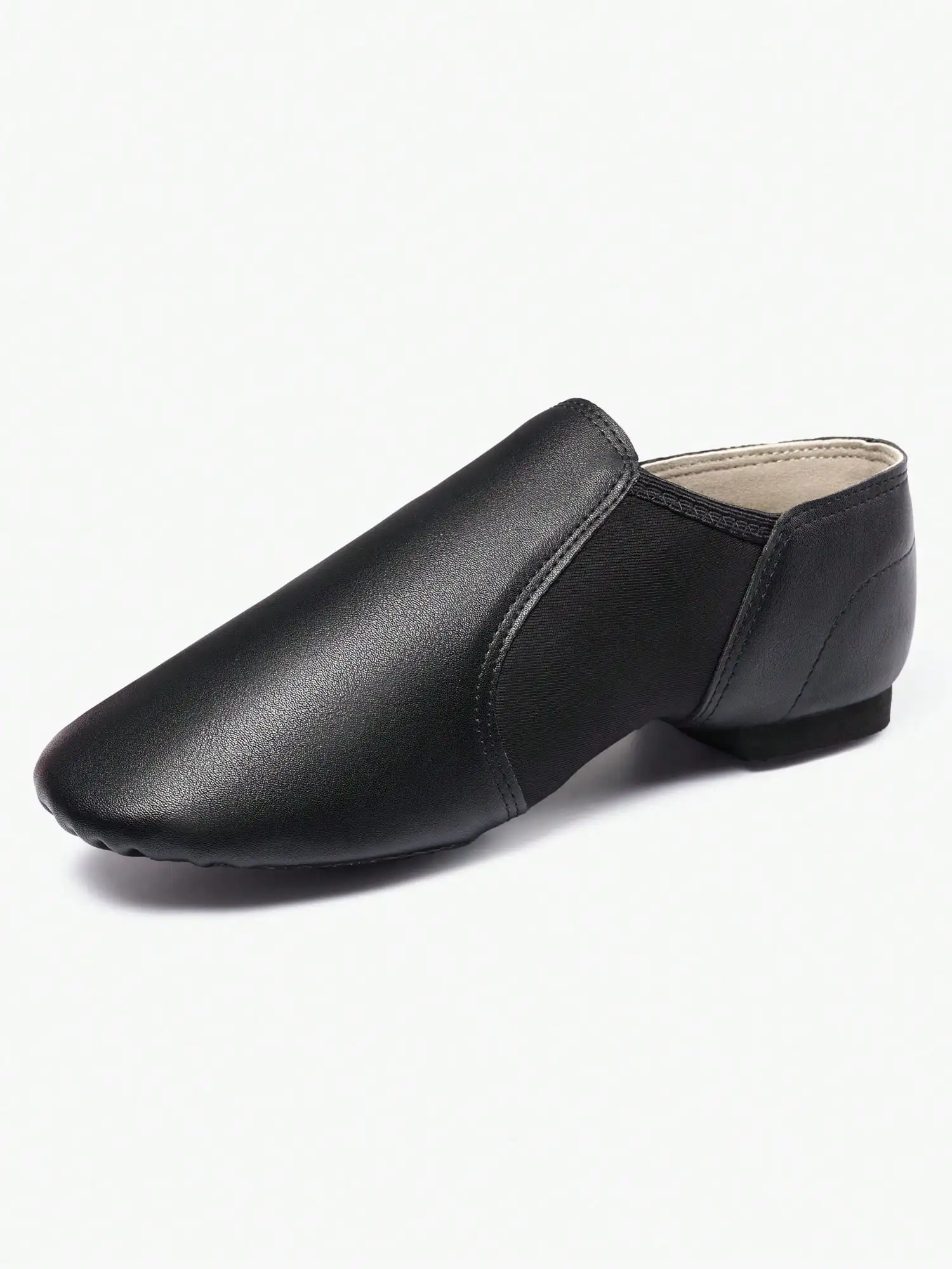 Soft Leather Jazz Shoes, Lightweight Comfort Wide Width Flat Shoes, Unisex Breathable Non‑Slip Dance Sneakers