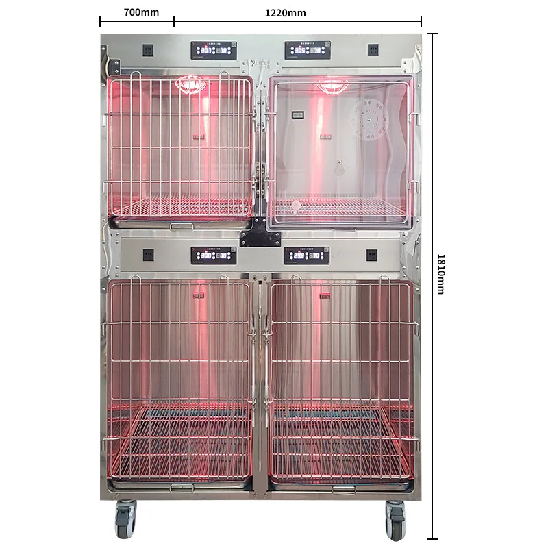 Stainless steel pet inpatient cage dog cage pet store foster cage cat and dog infusion  storage display cabinet