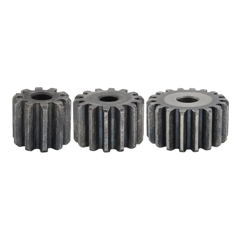 2M Spur Gear Flat Cylindrical 10T 11T 12T 13T 14T 15T~25T Optional SC45 Carbon Steel Precision Machined Gear 20mm Thick