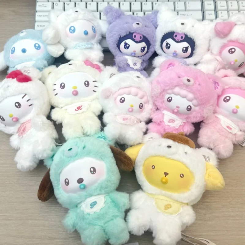 

Genuine Sanrio Characters Little Bear Planet Series Blind Box Vinyl Plush Bag Charm Pendant Doll Mystery Box Toys Birthday Gift