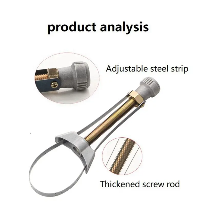 AT51-Adjustable Dismounting Tool For Changing Oil Of Spanner Oil Filter Elements Spanner Filter Durable