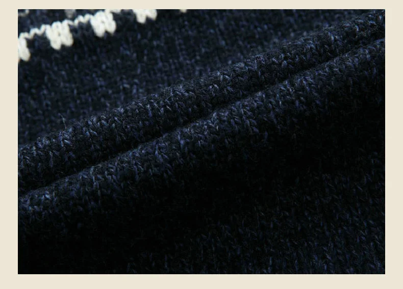 Herbst Winter Pullover Herren voller Reiß verschluss Jacquard Slim Fit Strickjacke Stand Hals Pullover Mantel trend ige lässige Strickkleid ung 5xl – Detail 2