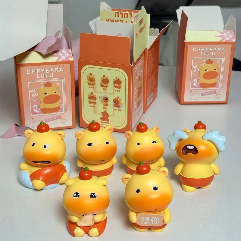 Neue süße Capybara Lulu Blind Box Super süße Mode Dekoration Desktop Ornamente Puppen Büro Buddy Hot Style hochwertige Geschenke