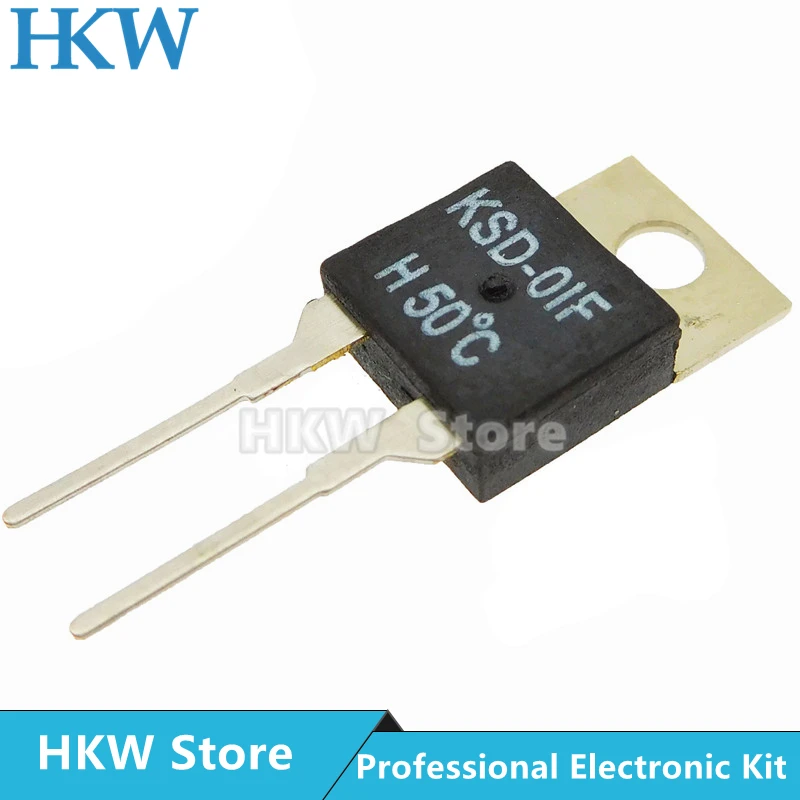 2-5 Stück KSD-01F 40 45 50 60 70 80 90 100 DegC NC Normalerweise geschlossen NO Normalerweise offen 2A Temperatursensor Schalter Thermostat JUC-31F – Detail 3
