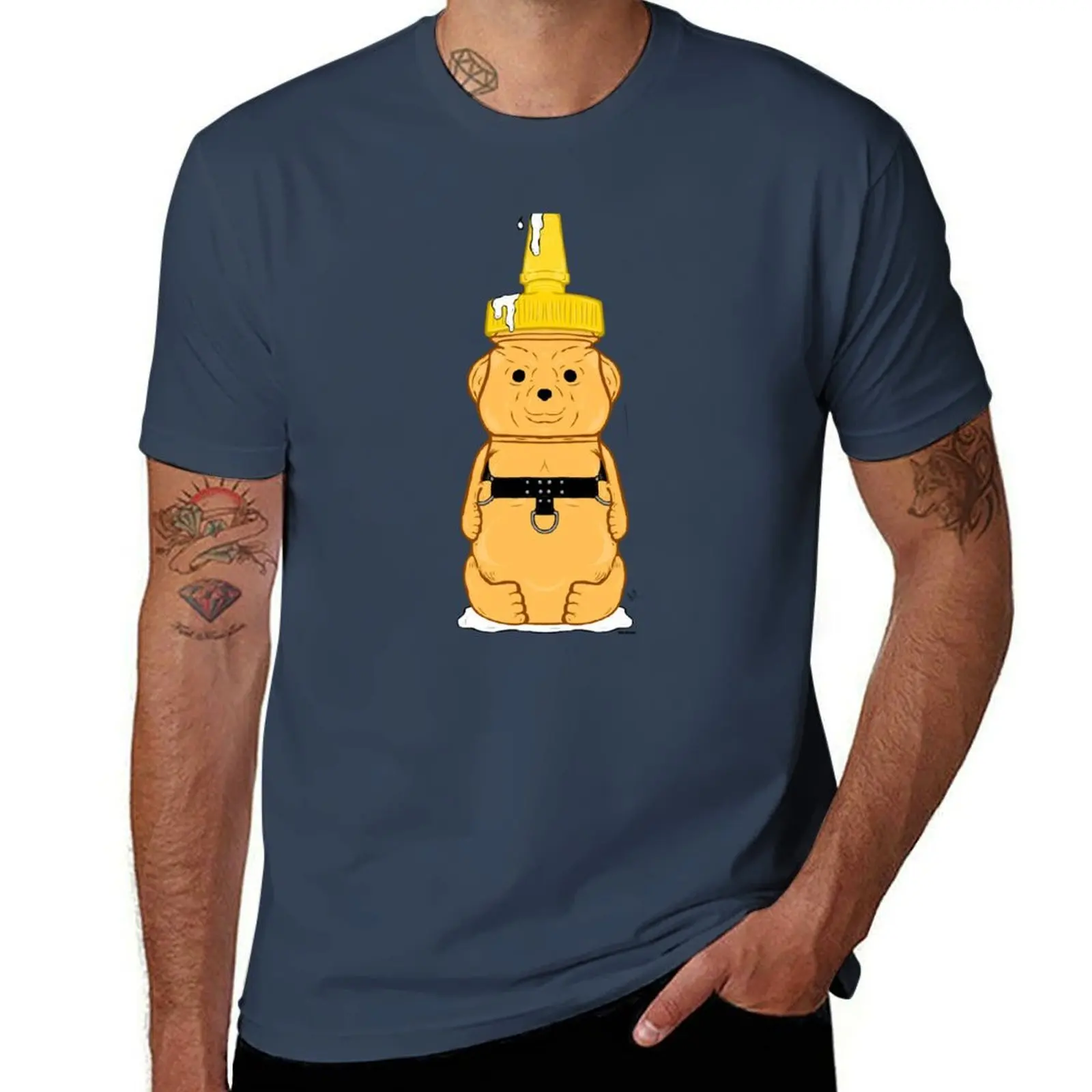 Honey Bear T-Shirt Big Size Simple T-Shirt