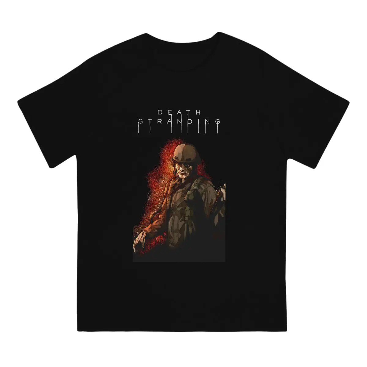 Men T-Shirts Kojima Funny Pure Cotton Tee Shirt Short Sleeve Death Stranding T Shirts O Neck Clothing Adult