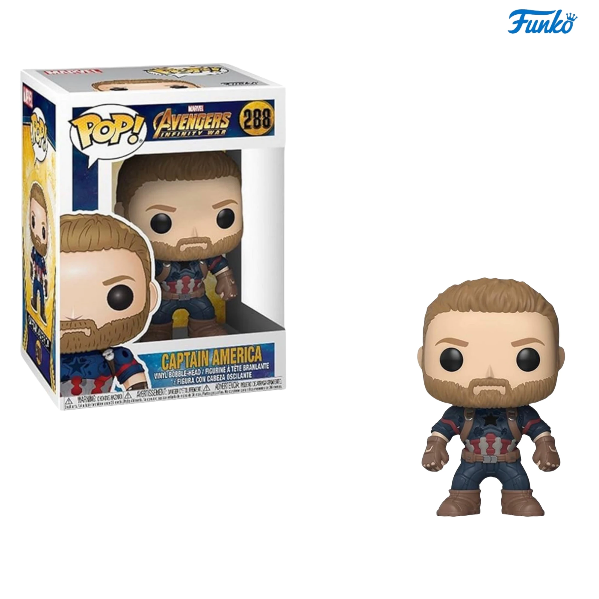 Funko Pop Marvel The Avengers4 ตัวเลขการกระทํา Iron Man Thor กัปตันอเมริกาไวนิล Figurine รวบรวมตกแต่งของเล่นของขวัญ