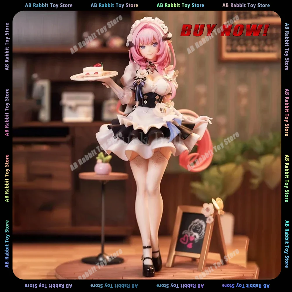 

25cm Honkai Impact 3rd Figure 1/7 Elysia Miss Pink Anime Figure Maid Girl Figurine PVC Collectible Model Doll Children Toys Gift