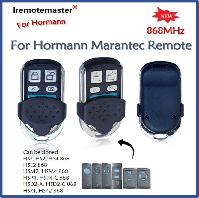 Newest Hormann Marantec Berner 868mhz Garage Door Remote Control Duplicator HSE2 HSE4 HSM2 HSM4 868 Digital D382 D302 868 BHS121