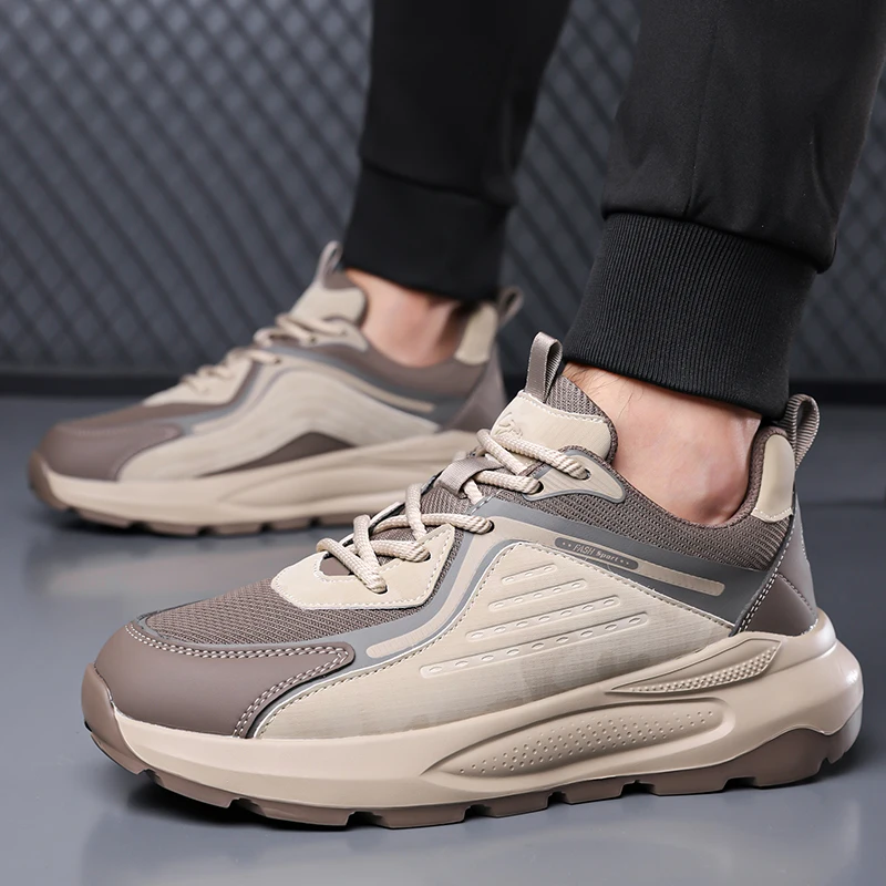 

2025 Новые кроссовки, повседневная мужская обувь, дышащие летние уличные кроссовки для бега, пешего туризма, спорта, модные теннисные роскошные дизайнерские лоферы на платформе