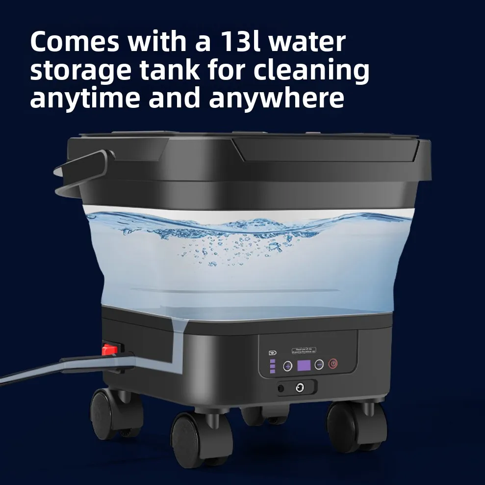 Foldable Car Washing Machine, Portable High-pressure Car Washing Water Gun With Water Bucket, Car Cleaning Machine